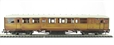 Gresley 61ft 6in Corridor Composite Brake Coach 42777 in LNER teak