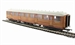 Gresley 61' 6" corridor 3rd class coach in LNER teak 60654