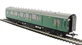 Maunsell 6 Compartment 3rd Class Brake (High Window) in Southern green - 2803 (Set 239)