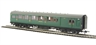 Maunsell 3rd Class composite Brake (High Window) in Southern Railway green - 6593