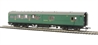 Southern Railway green Maunsell 4 Compartment Brake 3rd in BR Southern Green (High Window) 3722 (Set number 209)