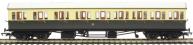 Collett 57' 'Bow ended' non-corridor composite (Right-hand) 6627 in GWR chocolate and cream