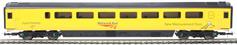 MK3 NMT measurement train OHPL test coach 977993 in Network Rail Yellow