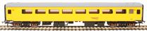 Mk2F TSO test train brake force runner 72616 in Network Rail yellow