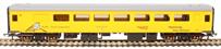 Mk2F TSO brake plain line pattern recognition vehicle PLPR2 5981 in Network Rail yellow