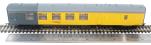 Mk1 structure gauging train driving & instrumentation vehicle 975081 in Network Rail yellow