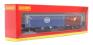 KFA container wagon in Touax blue with 1 x 20' container and 1 x 40' container