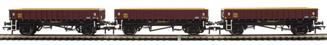 MHA 'Coalfish' ballast wagons in unbranded EWS maroon - pack of three - 394137, 394138, 394139