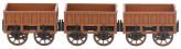 Liverpool and Manchester Railway 4 wheel coal wagons - pack of 3