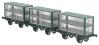 Liverpool and Manchester Railway 4 wheel sheep wagons - pack of 3
