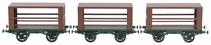 Liverpool and Manchester Railway 4 wheel horse wagons - pack of 3