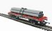 SAA 45 ton steel bolster carrier wagon with pipe load - 40385