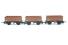 Pack of 3 26 ton mineral wagons in BR bauxite - Railroad Range