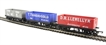 Open Wagons in "T.Threadgold" blue, "D.R.Llewellyn" red & "LMS Loco Coal" grey liveries - pack of 3