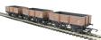 Pack of 3 five-plank open wagons in BR bauxite