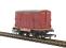 Conflat and Container Wagon B709504 in BR bauxite with container 7338 in BR crimson