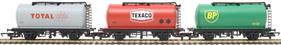 TTA tank wagons in Total 407, BP 9132 and Texaco 1627 liveries - Railroad Range - pack of three