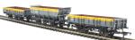 Pack of three engineers wagons - 'Rudd', 'Clam' and 'Tope' in departmental grey and yellow
