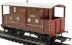LSWR 20 ton brake van 9646 in LSWR bauxite with red ends