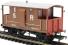 ex-LSWR 24 ton brake van 55009 in SR brown with red ends