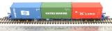 KFA Intermodal wagon in Touax livery with containers