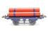 Gas cylinder wagon - red tanks - blue chasis