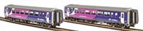 Class 156 'Super Sprinter' 2-car DMU 156464 "Lancashire Dalesrail" in Northern Rail purple livery - "Clitheroe / Manchester"