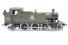 Class 4575 Small Prairie 2-6-2T in unpainted brass with black chassis