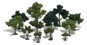 0.75 - 3" Mix Colour Deciduos - Realistic Tree Kit - Pack Of 36