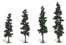 4 - 6" Conifer Green Pine - Realistic Tree Kit - Pack Of 24