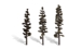 6 - 7" Standing Timber (Conifer) Trees - Pack Of 3