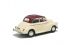 Morris Minor convertible in cream and maroon