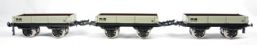 Set of 3 3-Plank Wagons in British Rail grey