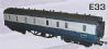 50' Bogie parcels van in BR blue/grey (ex LMS)