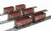 16 ton slope sided rivetted side door mineral wagon 11532 in BR brown livery