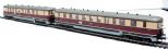 Class VT137/VS145 Diesel-electric railcar and driving trailer of the German DDR in maroon & cream livery Epoch 3
