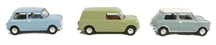 Mini 50th Anniversary 3-piece set: 1st off the production line - Austin Mini, Morris Mini Cooper & Austin Mini Van