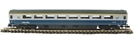 Mk3 Coach First Class (FO) in Blue Grey livery with buffers