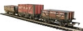 Triple pack of weathered Private Owner wagons