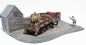 German Army SdKfz 7 Flak Gun two German figures and one US figure and diorama base NOT PERFECT (see product description)