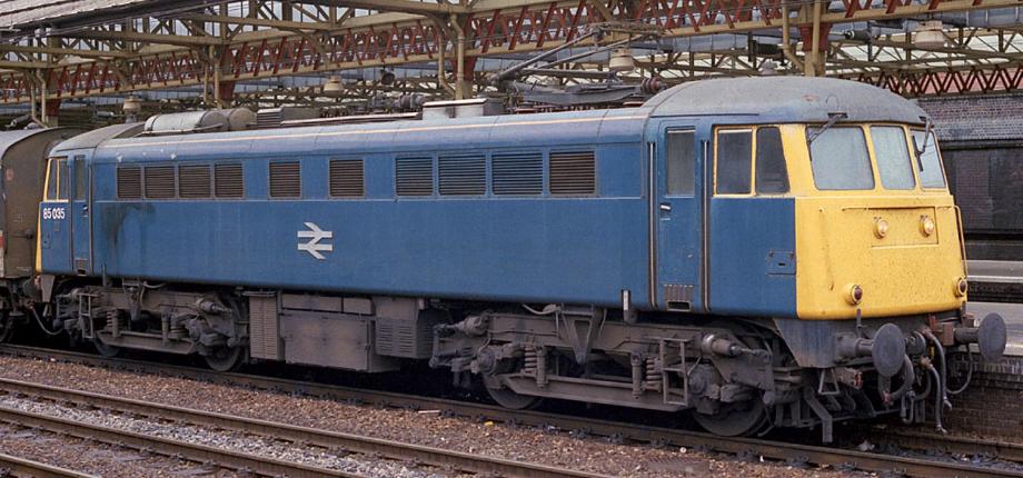 85035 at Crewe in May 1987. ©Steve Jones