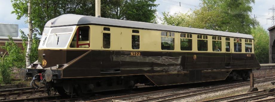 GWR Railcar No.22 at The Didcot Railway Centre in May 2019. © Justin Foulger