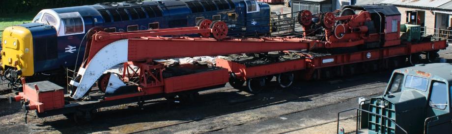 45 ton Ransomes and Rapier rail crane