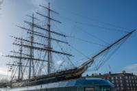 Cutty Sark at London in February 2015. ©Krzysztof Belczynski