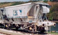 375011 at Fowey Docks in April 1990. ©Adrian Nicholls