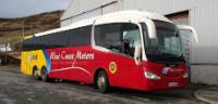 West Coast Motors Irizar i6 at Uig Ferry Terminal, Scotland in February 2015. ©Glen Wallace