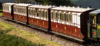 A rake of L&B bogie coaches near Woody Bay in September 2018. ©James Johnstone