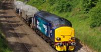 37423 hauls two Nuclear Flask wagons to Devonport in May 2014.  ©Clagmaster