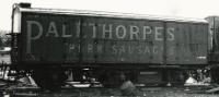 Palethorpe's branded meat van at Barry Scrapyard, Wales in May 1967. ©Hugh Llewelyn
