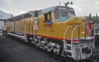 6946 at the Western Pacific Railroad Museum, Portola, California in July 1985. ©Roger Puta